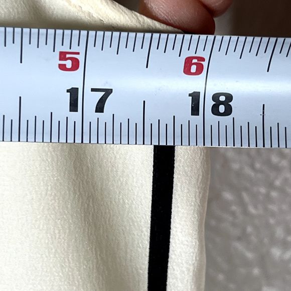 Madewell Broadway & Broome Sz 8 Sleeveless Dress 100% Silk Black, White Stripes - Picture 13 of 16